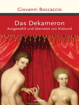 cover image of Das Dekameron. Ausgewählt und übersetzt von Klabund